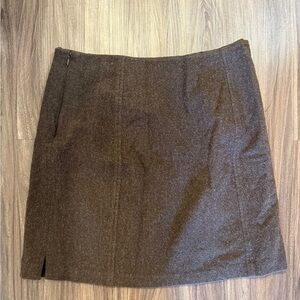 Banana Republic Brown Wool Mini- Skirt